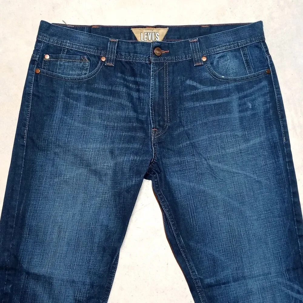 Levi's 511 Skinny Jeans Size 40x32 Slim Fit Y2K Zipper Pocket Denim VTG